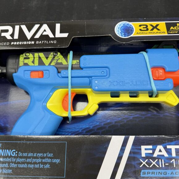NERF Rival Fate XXII-100 Blaster Most Accurate System 3 Rival Accu-Rounds NEW - Picture 6 of 7
